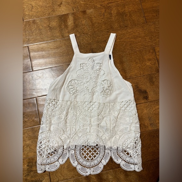 Blue Rair top delicate white size small ladies - Picture 1 of 6